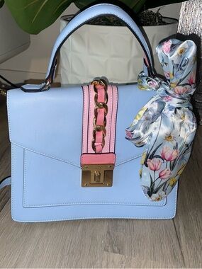 ALDO women’s Pastel Blue Satchel